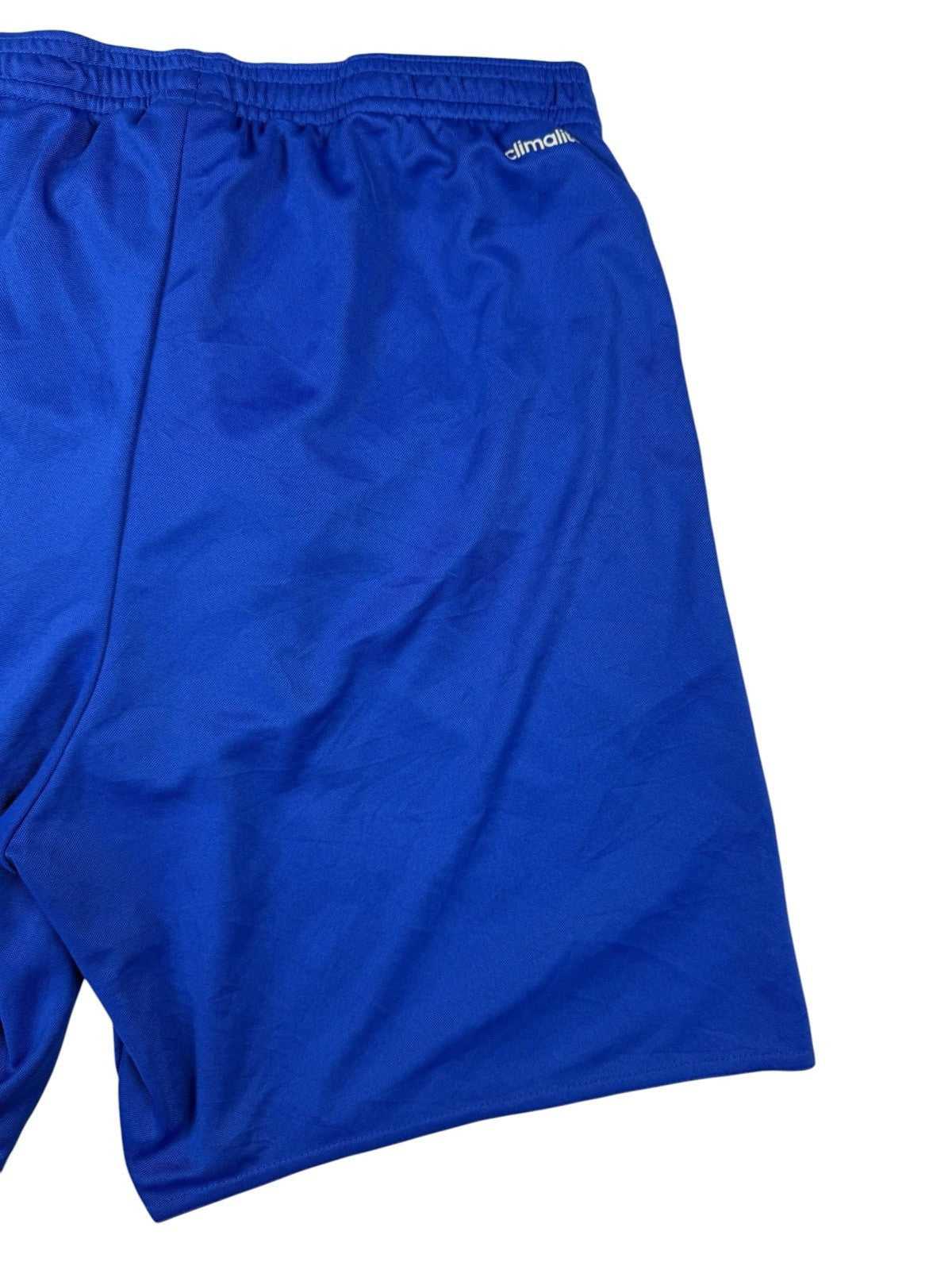 Adidas Blue Climalite Polyester Sport Exercise Football Shorts Medium