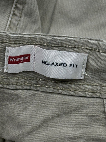 Wrangler Beige Relaxed Fit Cargo Trousers 32W 32L