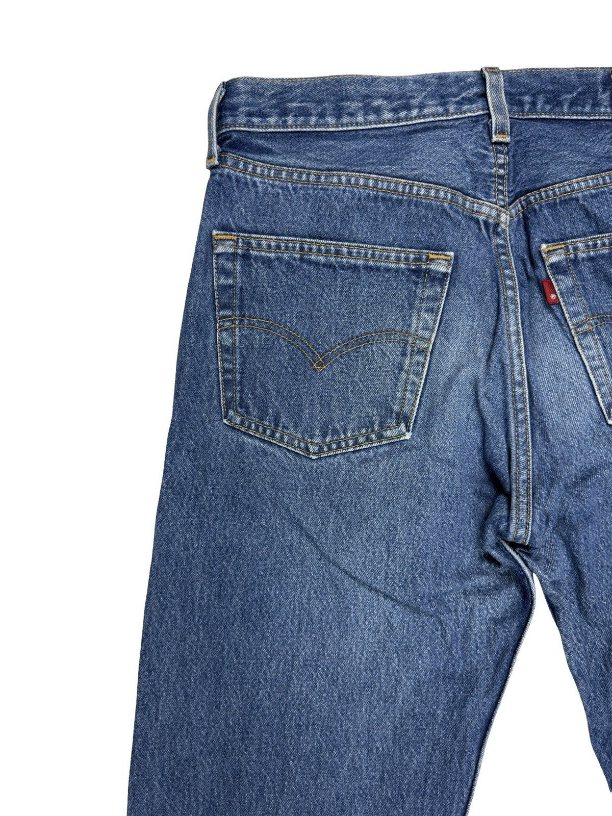 Levi's 501 Retro Blue Straight Leg Denim Jeans 32W 36L Made In USA