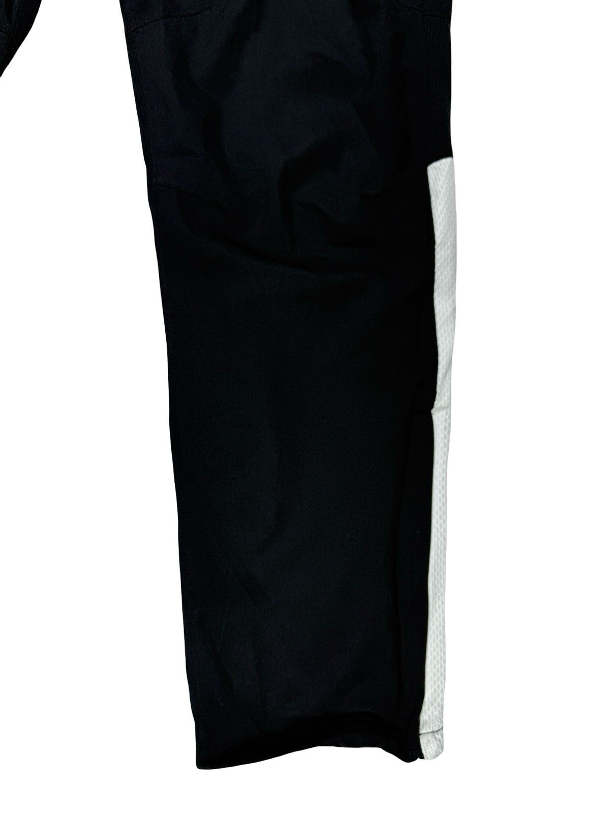 Nike Black Polyester Active Zipped Track Pant Bottoms Medium