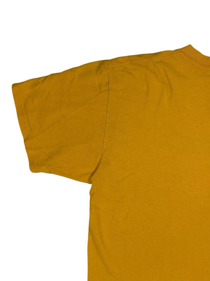 Iowa Hawkeyes Retro Yellow Printed Cotton American College Sports Top Large