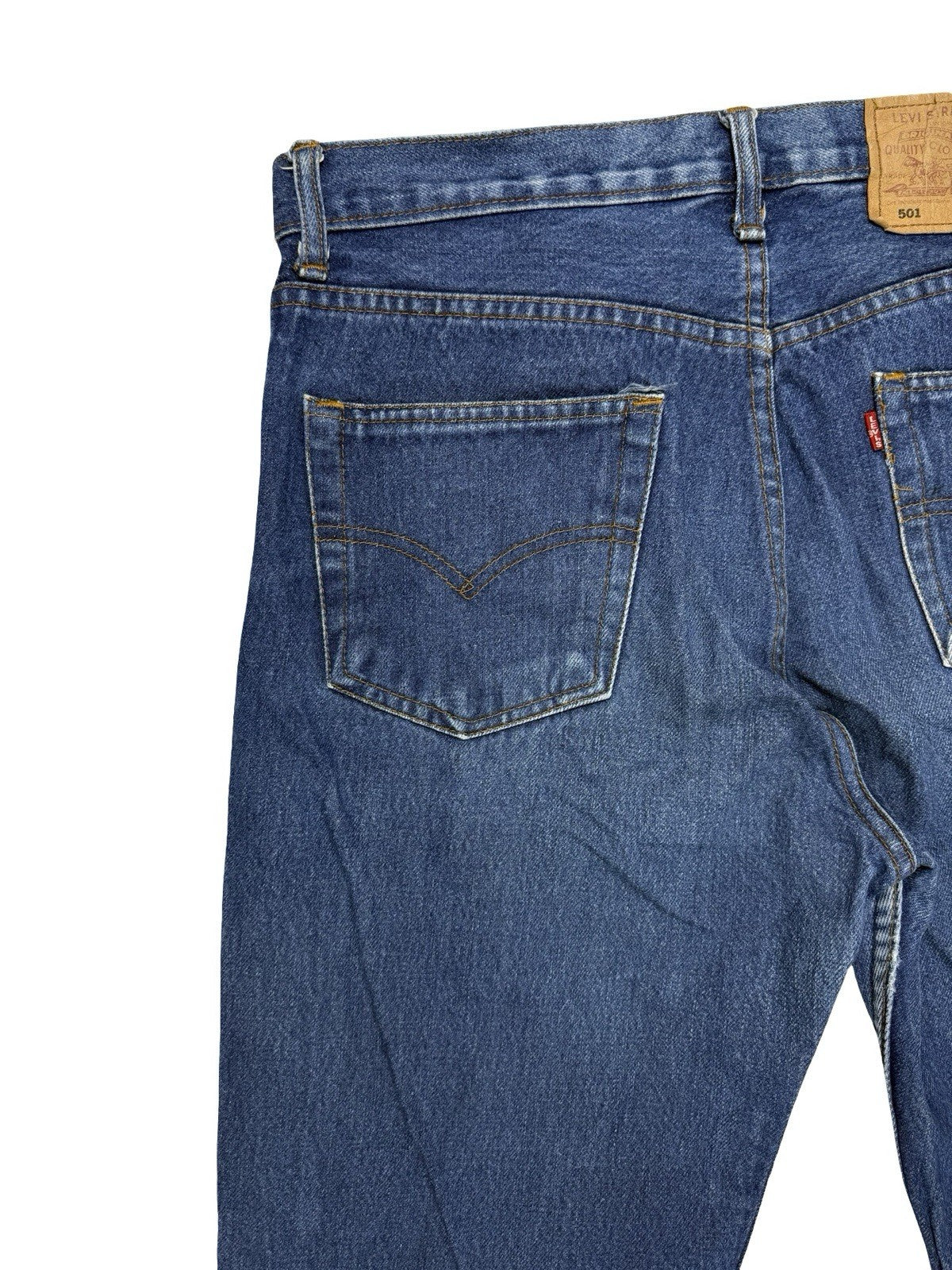 Levi's 501 Vintage 90s Blue Denim Straight Leg Jeans 32W 28L Made in USA