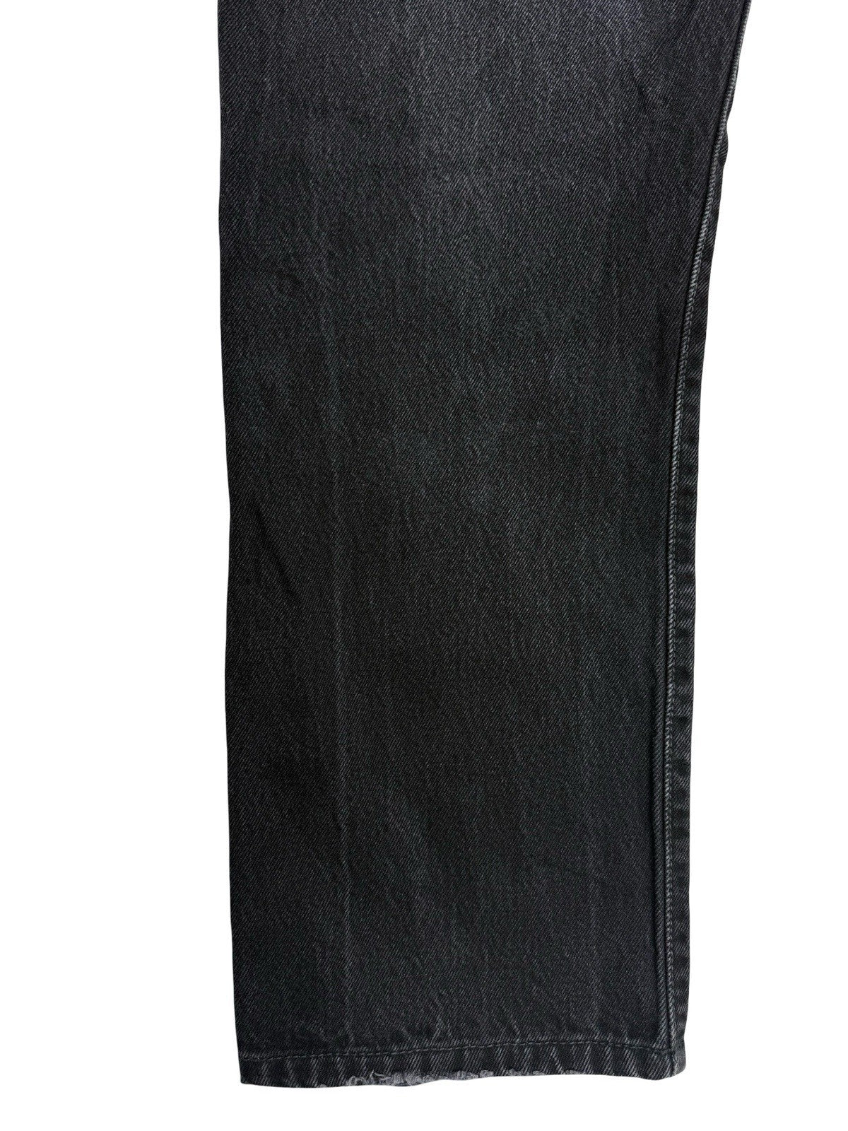 Levi's 501 Faded Black Straight Leg Denim Jeans 34W 26L