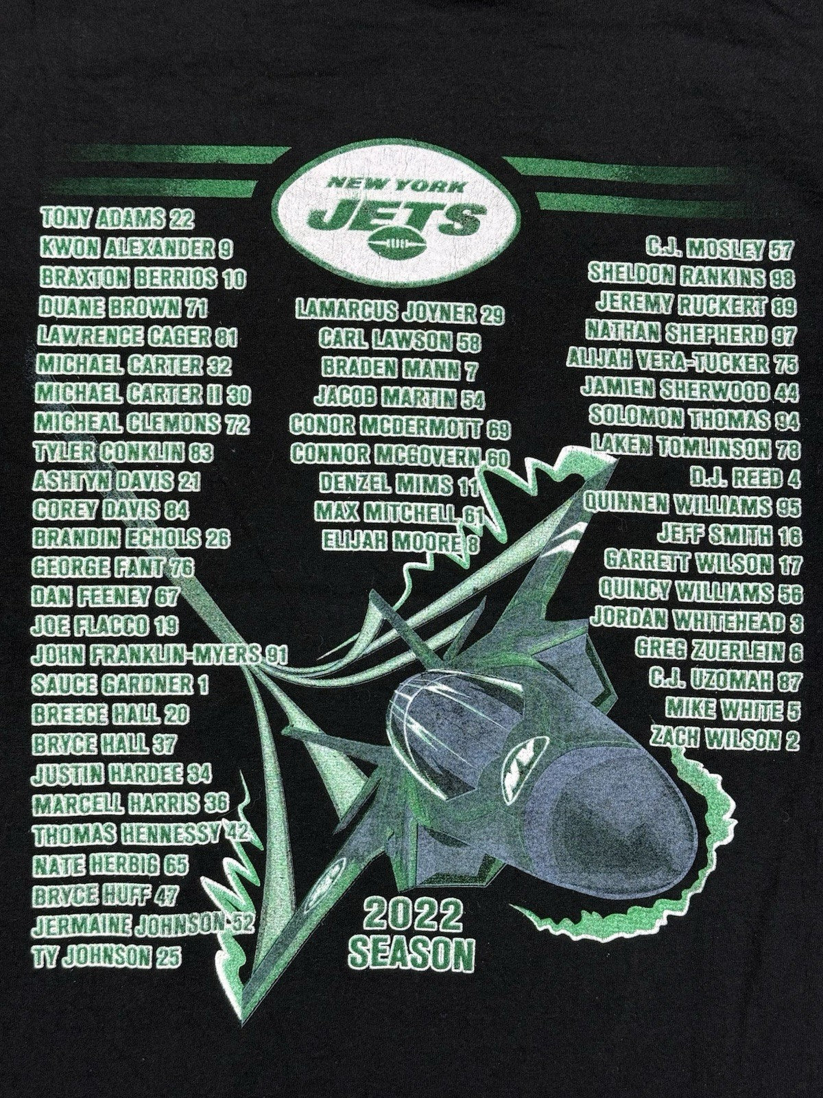 New York Jets Black Sept 11 Home Opener Remembrance Top Medium