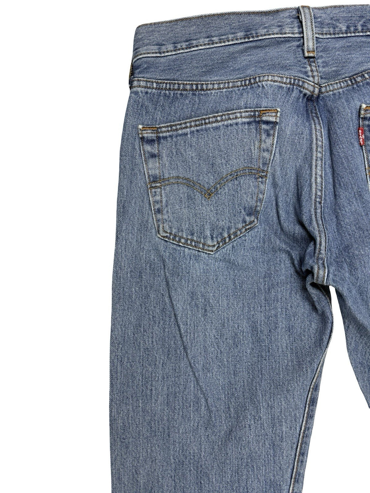 Levi's 501 Blue Straight Leg Denim Jeans 30W 34L