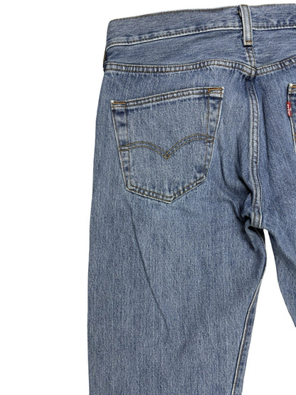 Levi's 501 Blue Straight Leg Denim Jeans 30W 34L