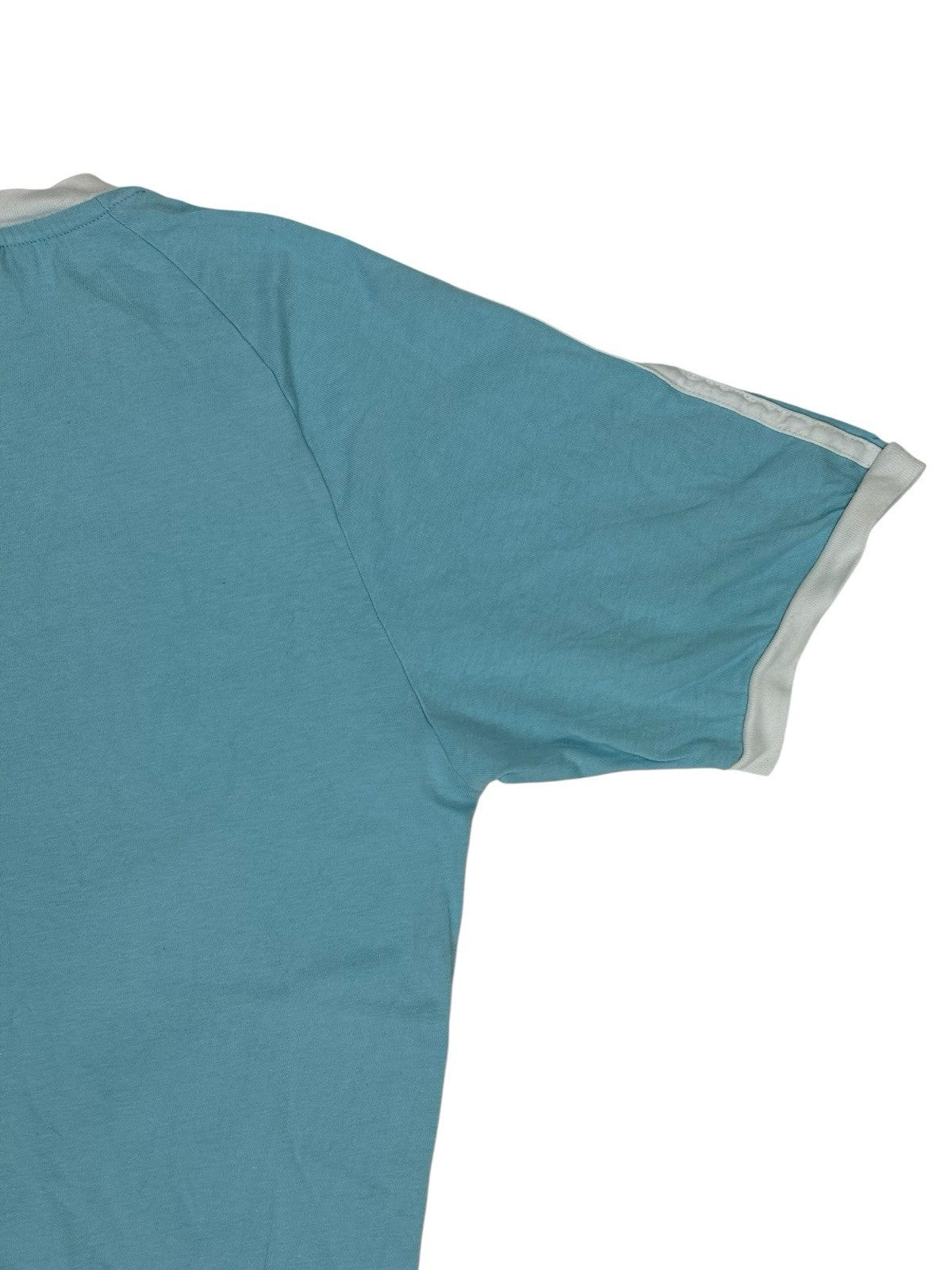 Adidas Blue 3-Stripe Top Small