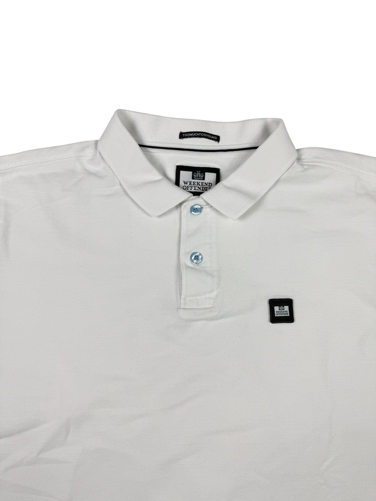 Weekend Offender White Polo Top Large