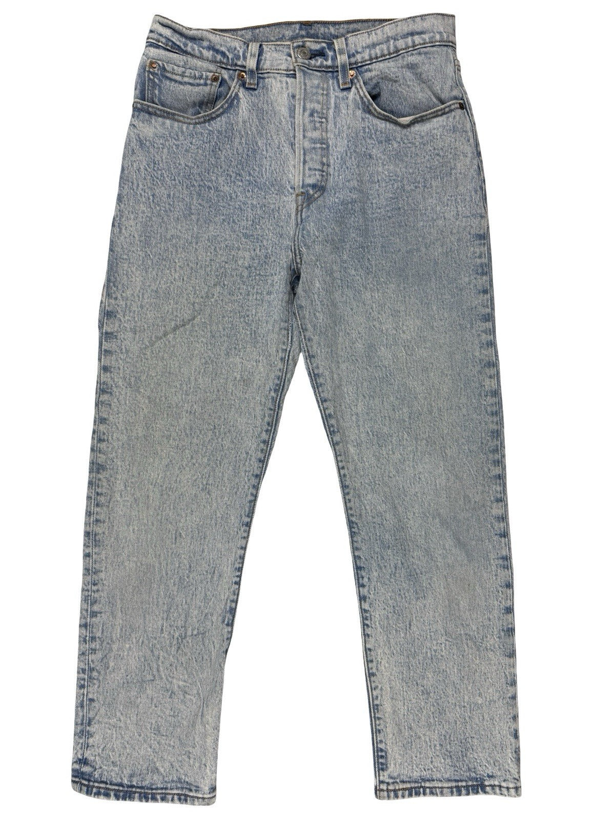 Levi's 501 Blue Denim Jeans Size 27W 26L