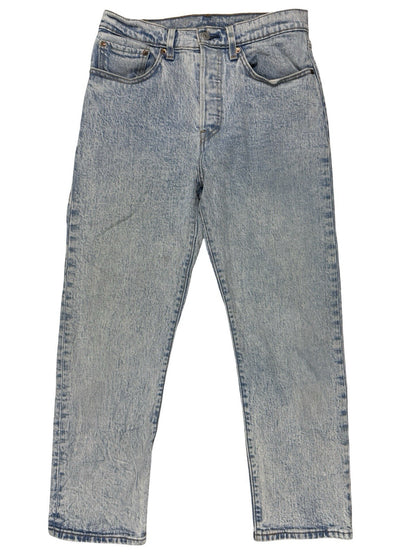 Levi's 501 Blue Denim Jeans Size 27W 26L