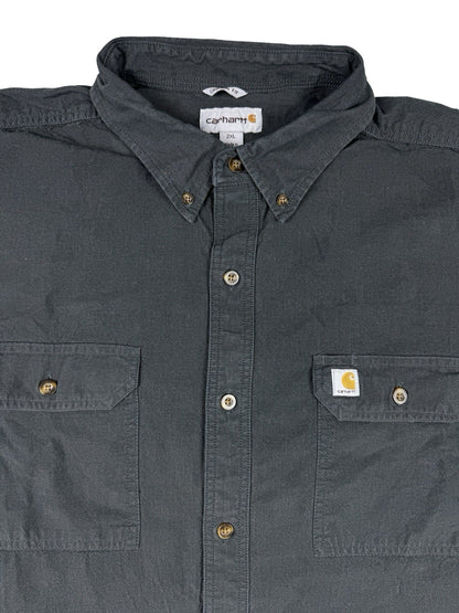 Carhartt Original Fit Black Chambray Short Sleeve Shirt 2XL