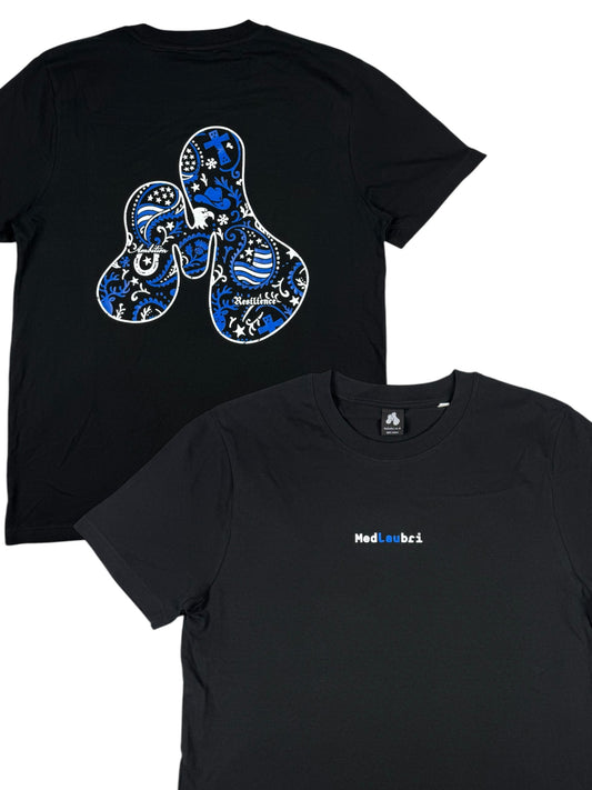 Paisley Black Organic Cotton T-Shirt
