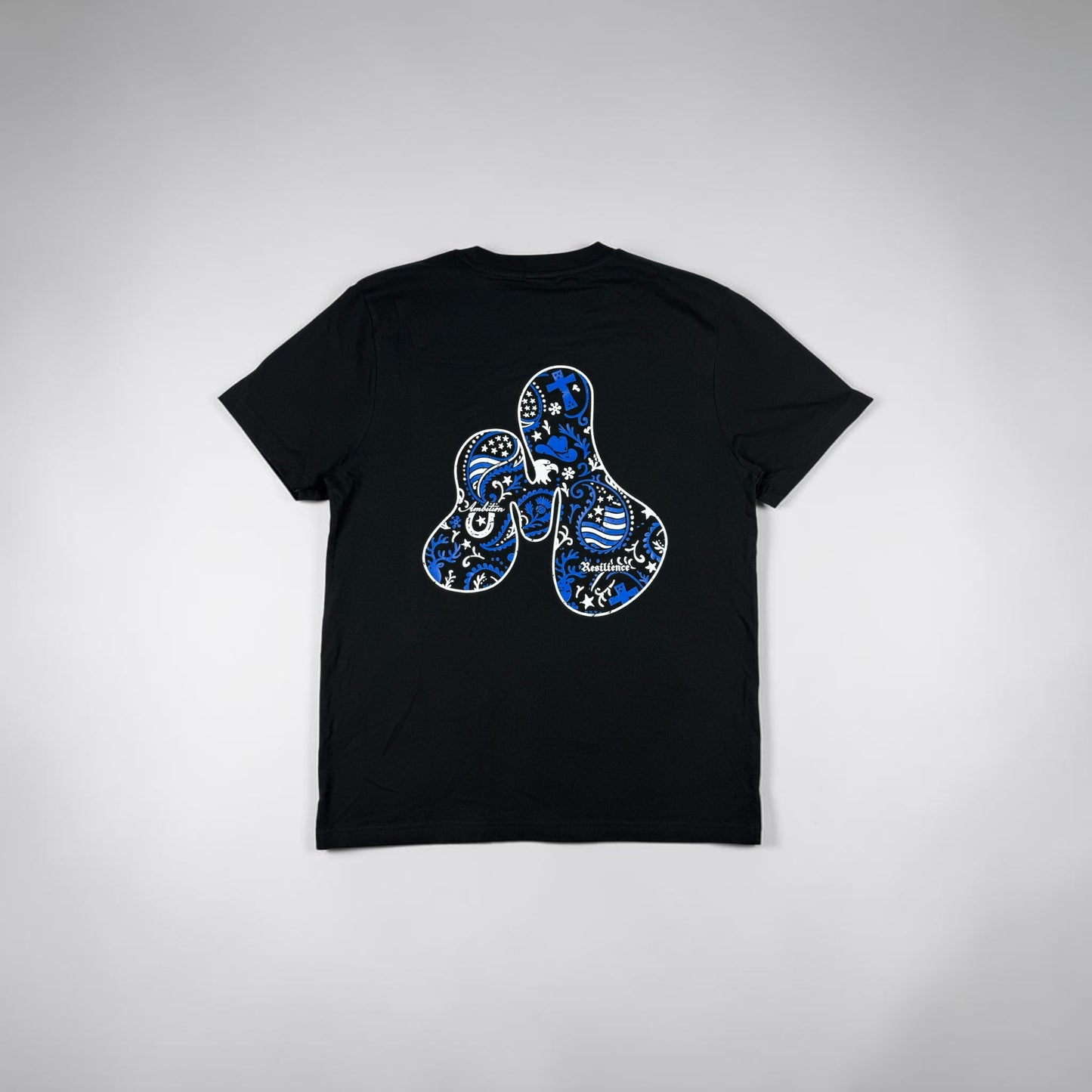 Paisley Black Organic Cotton T-Shirt