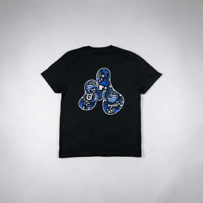 Paisley Black Organic Cotton T-Shirt